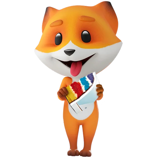 🍰 Стикер «Фоксі» для Telegram