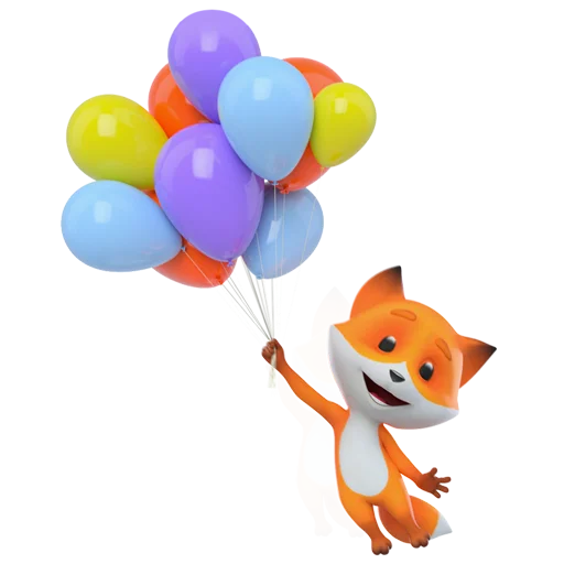 🎈 Стикер «Фоксі» для Telegram