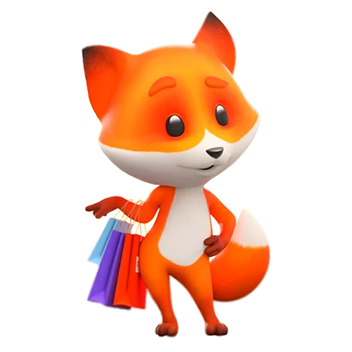 🛍️ Стикер «Фоксі» для Telegram