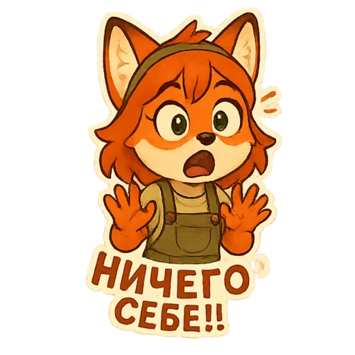 😱 Стикер «Фокси Жу» для Telegram