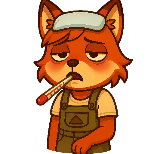 🤒 Стикер «Фокси Жу» для Telegram