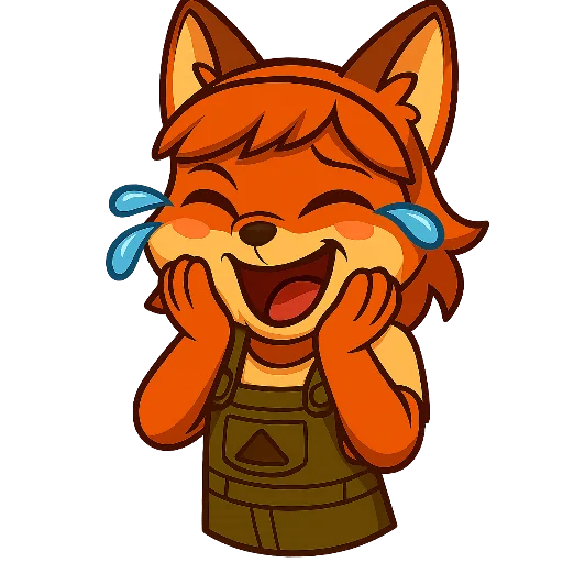 🤣 Стикер «Фокси Жу» для Telegram