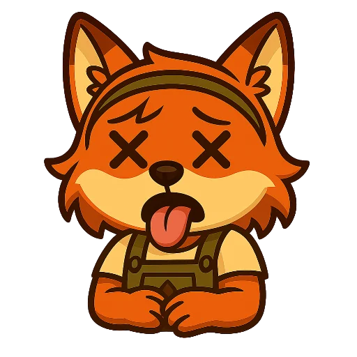 😵 Стикер «Фокси Жу» для Telegram