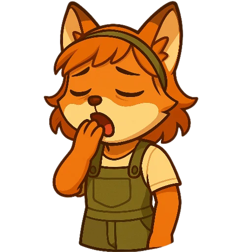🥱 Стикер «Фокси Жу» для Telegram