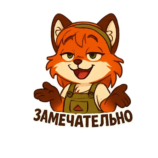 🤷‍♂ Стикер «Фокси Жу» для Telegram