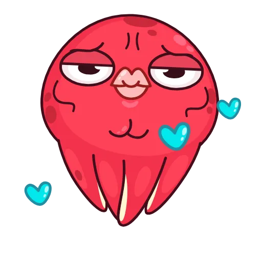 Стикер 28 Осьминог Фред