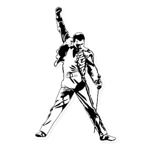Стикерпак Freddie Mercury для Telegram