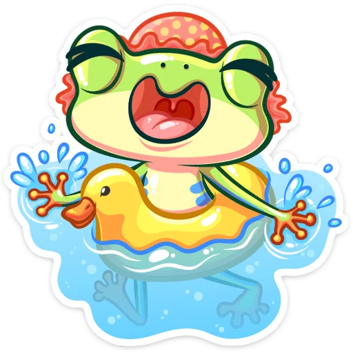 🏊‍♂ Стикер «Фредди» для Telegram