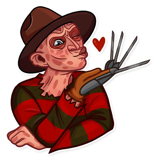😘 Стикер «Freddy Krueger» для Telegram