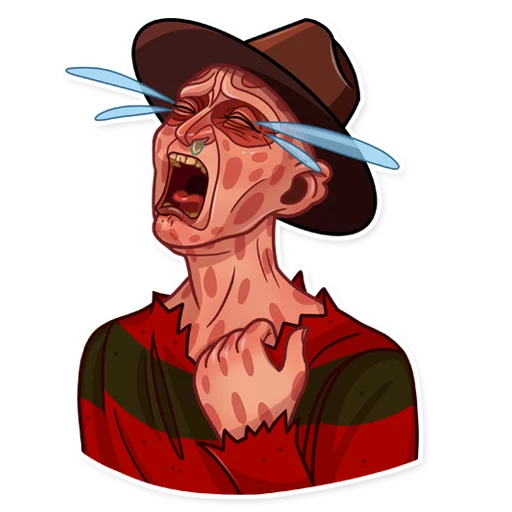 😭 Стикер «Freddy Krueger» для Telegram