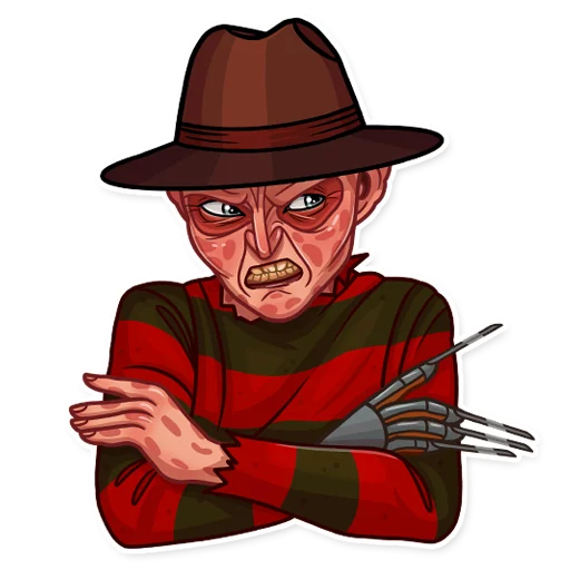 😠 Стикер «Freddy Krueger» для Telegram