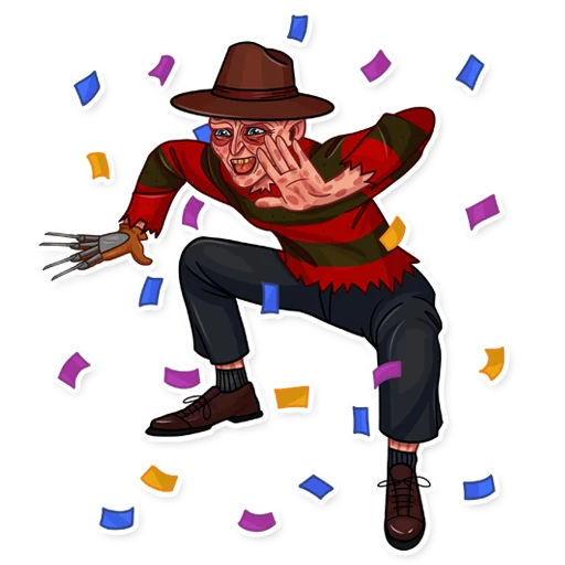 🕺 Стикер «Freddy Krueger» для Telegram