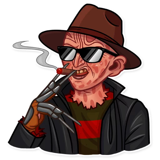 😎 Стикер «Freddy Krueger» для Telegram