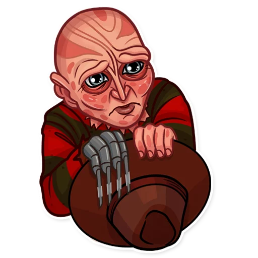 🙏 Стикер «Freddy Krueger» для Telegram