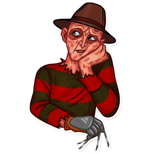 😒 Стикер «Freddy Krueger» для Telegram