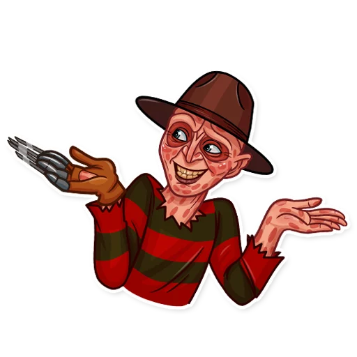 🤷‍♂️ Стикер «Freddy Krueger» для Telegram