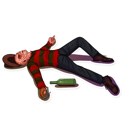 😵 Стикер «Freddy Krueger» для Telegram