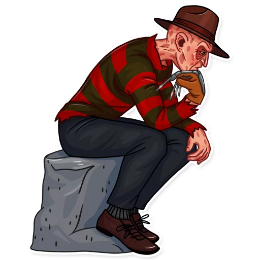 🤔 Стикер «Freddy Krueger» для Telegram