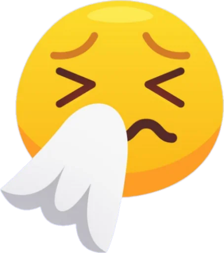 🤧 Стикер «free emoji» для Telegram