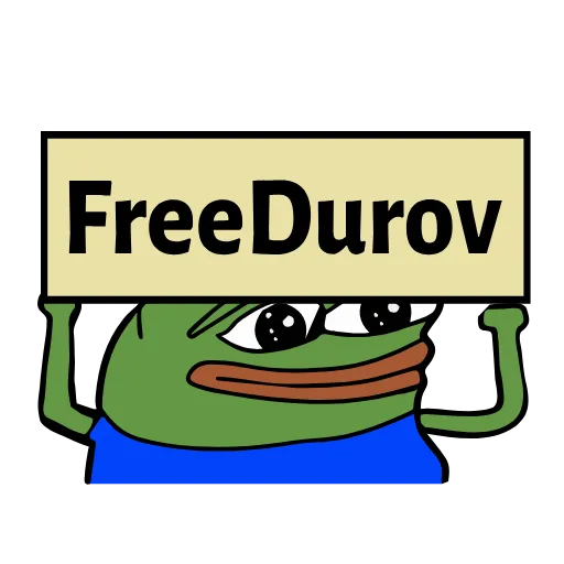 🤝 Стикер «FREEDUROV» для Telegram