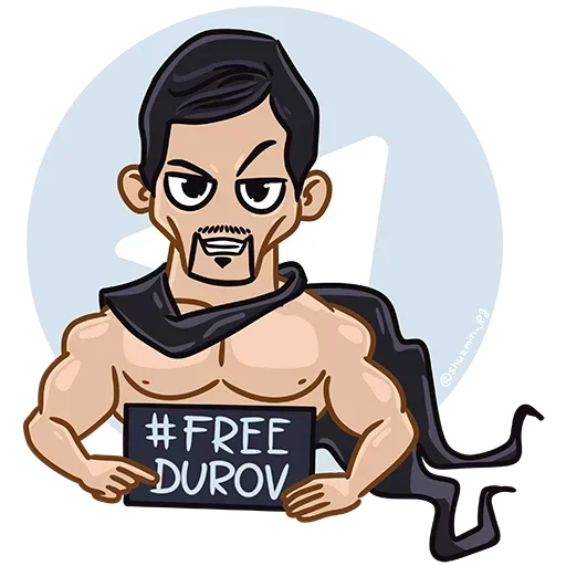 🥖 Стикер «FREEDUROV» для Telegram