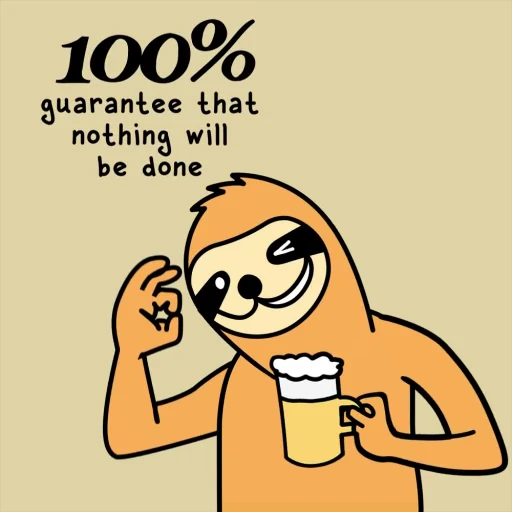 Стикерпак Sloth для Telegram