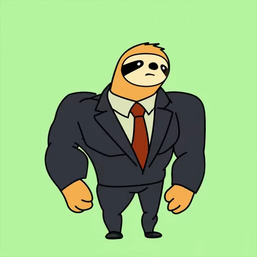 💪 Стикер «Sloth» для Telegram