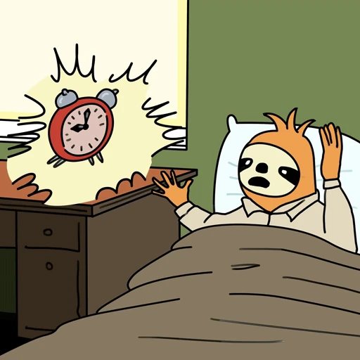 😵 Стикер «Sloth» для Telegram