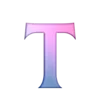 🥰 Эмодзи «Фиолетово-розовый градиент» для Telegram