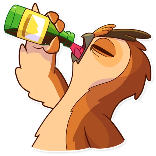 🍾 Стикер «Freelance Owl» для Telegram