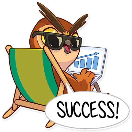 📈 Стикер «Freelance Owl» для Telegram