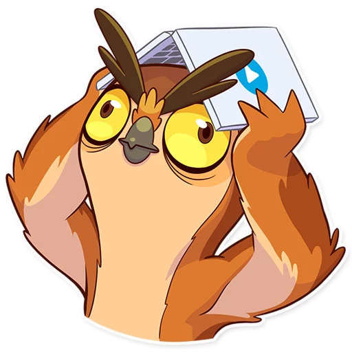 👀 Стикер «Freelance Owl» для Telegram