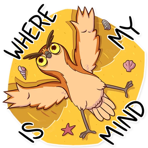 😐 Стикер «Freelance Owl» для Telegram