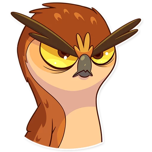 😠 Стикер «Freelance Owl» для Telegram