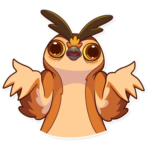 🤷 Стикер «Freelance Owl» для Telegram