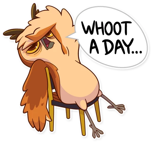 😟 Стикер «Freelance Owl» для Telegram