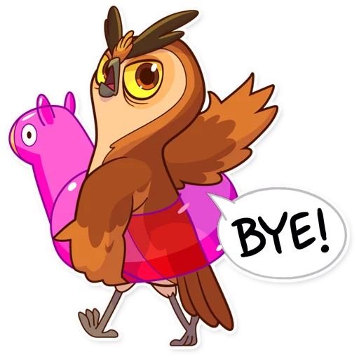 🤚 Стикер «Freelance Owl» для Telegram