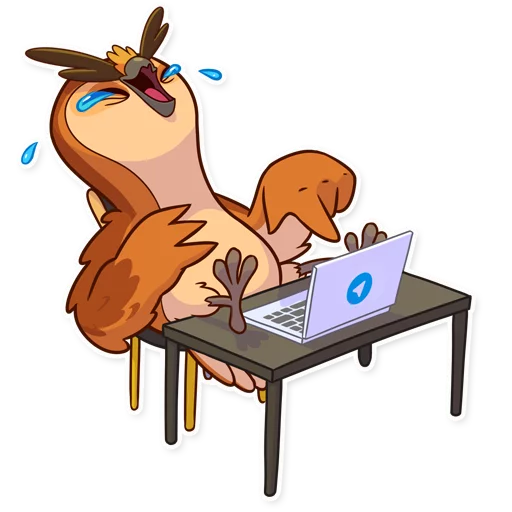 Стикерпак Freelance Owl для Telegram — скачать