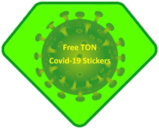 Стикерпак FreeTON_Covid19 для Telegram