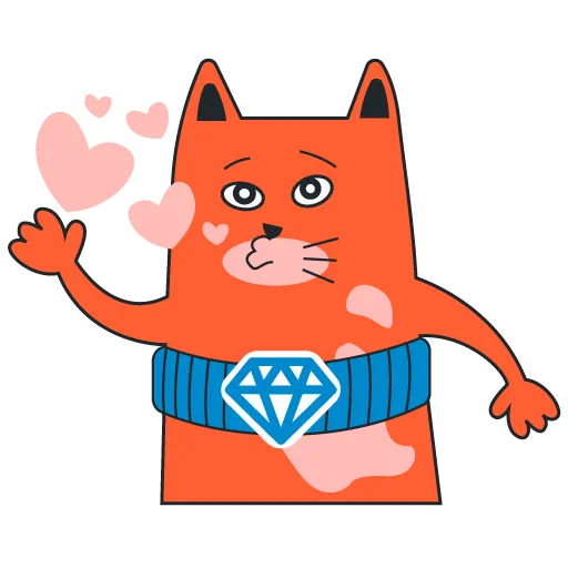 Стикерпак freecat для Telegram