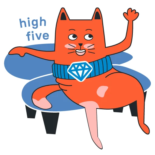 ✋ Стикер «freecat» для Telegram