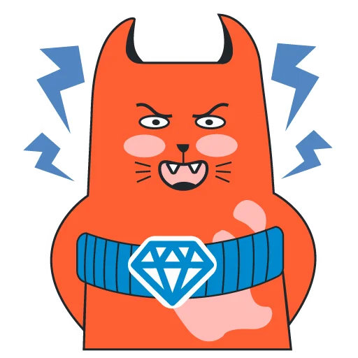 😈 Стикер «freecat» для Telegram