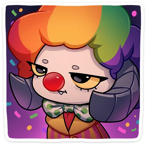 🤡 Стикер «Фриз без надписей» для Telegram