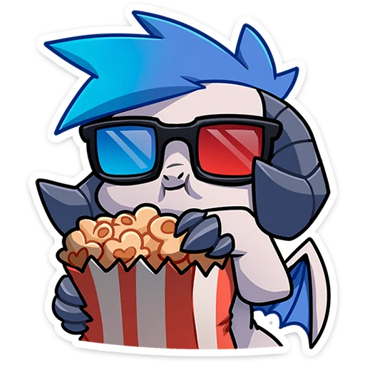 🍿 Стикер «Фриз без надписей» для Telegram
