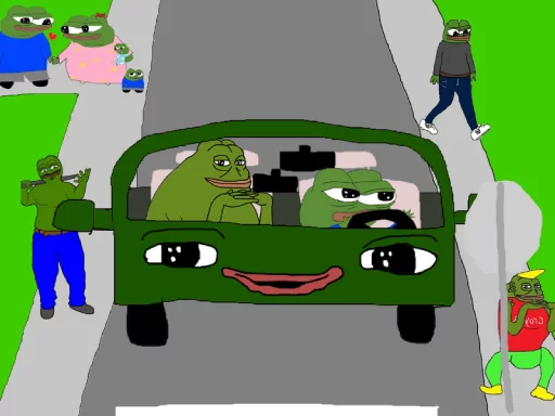 🚘 Стикер «frens» для Telegram
