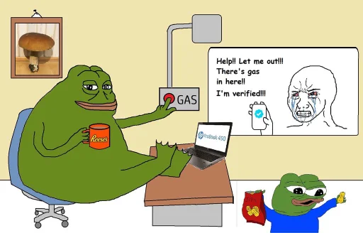 🐦 Стикер «frens» для Telegram