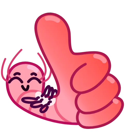 👍 Стикер «Fresh Shrimp» для Telegram