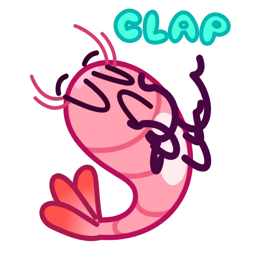 👏 Стикер «Fresh Shrimp» для Telegram