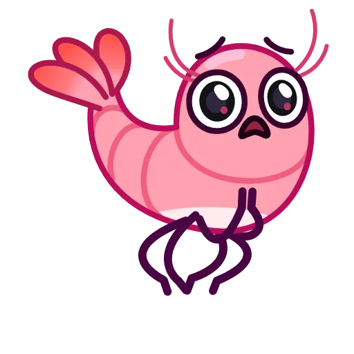 😨 Стикер «Fresh Shrimp» для Telegram