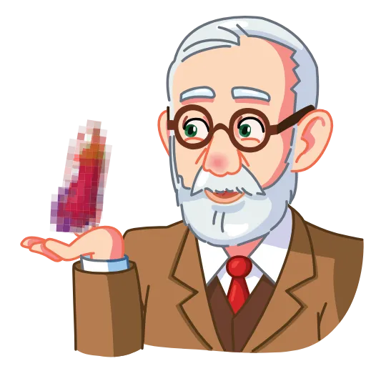 🍆 Стикер «Sigmund Freud» для Telegram